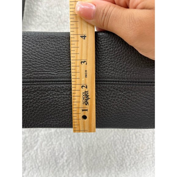 Brighton Womens Shoulder Bag Black Leather Magnetic Basket Weave S - Picture 7 of 12